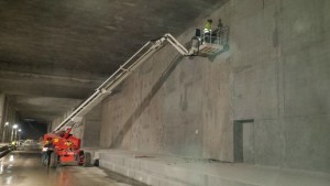 Ekipa Atest Lab podczas pracy na zwyżce