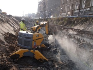 Część prac odbywała się również na zewnątrz
